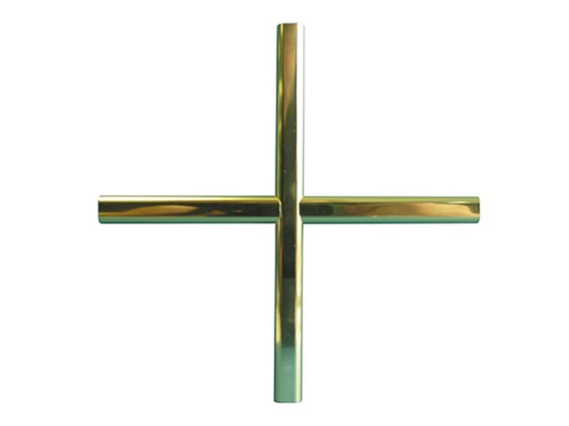 15 Vitrage personnalisé Croix Laiton